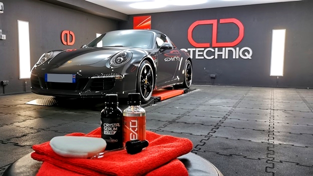 Detailing traitement ceramique gtechniq porsche
