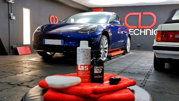 Tesla Model 3 with Gtechniq ceramic protection treatment