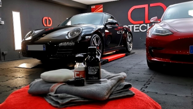 Detailing polissage correction peinture traitement ceramique porsche 911 cabriolet carrera